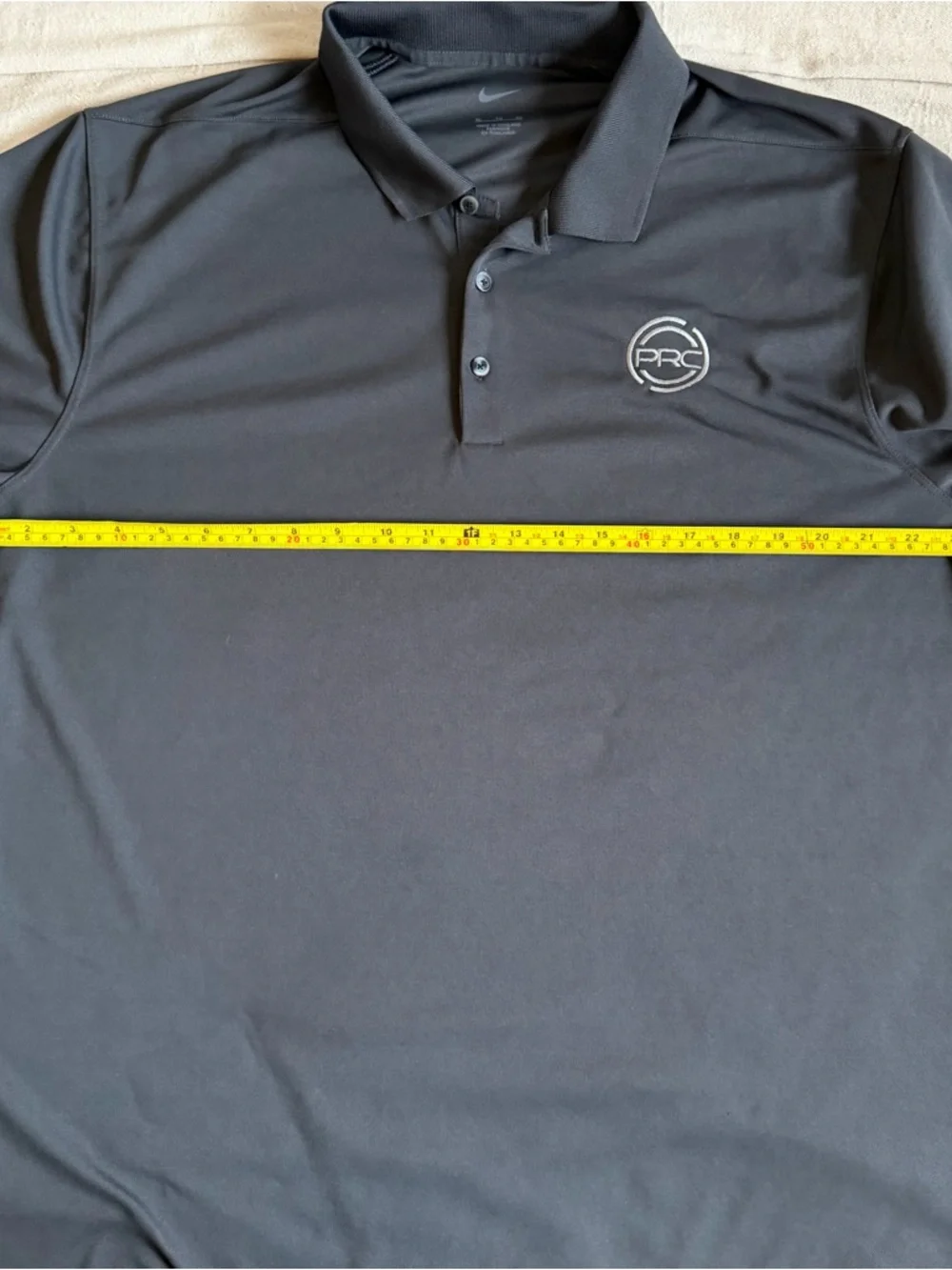 Nike Golf Dri-FIT Polo Shirt Black XL PRC Logo Short Sleeve Mens Office Athletic